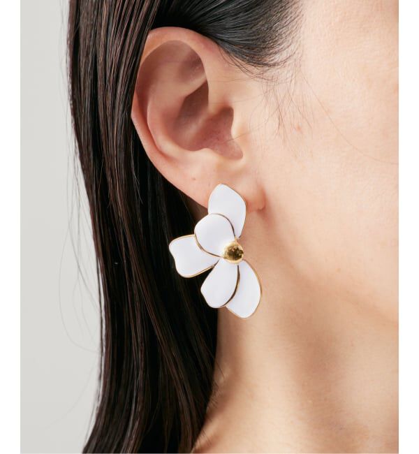 VERMEIL par iena「MERAKI メラキ フラワーモチーフピアス 3061560013」|ピアス|