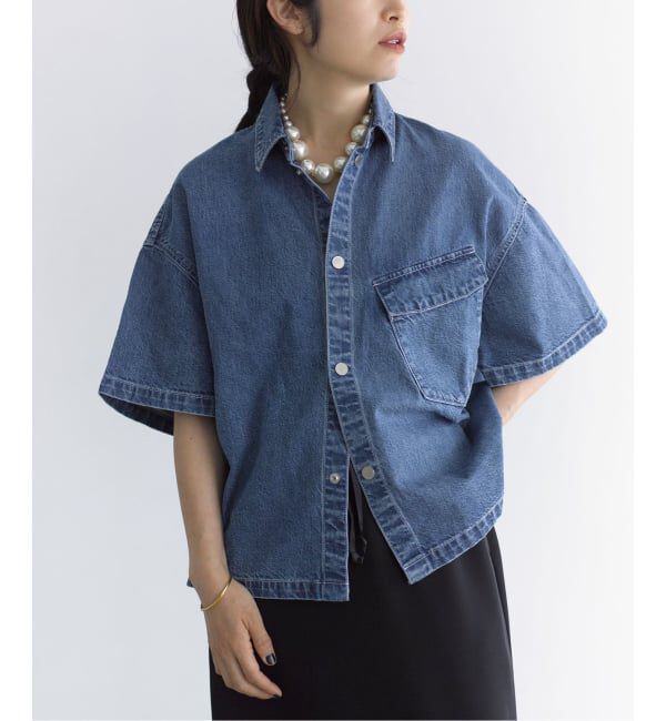VERMEIL par iena「upper hights アッパーハイツ  WONKY WORKER 330920602」|シャツ・ブラウス|ネイビー B