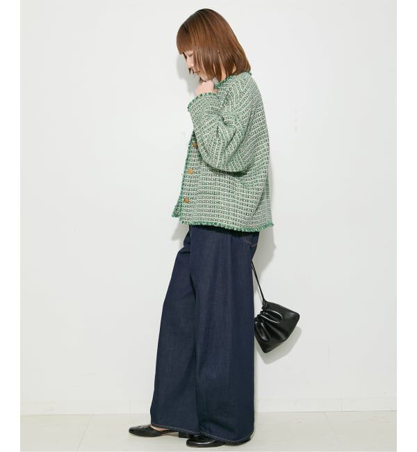 journal standard L'essage「【SP】GIOLICA TWEED ドルマンジャケット 2」|ノーカラージャケット|