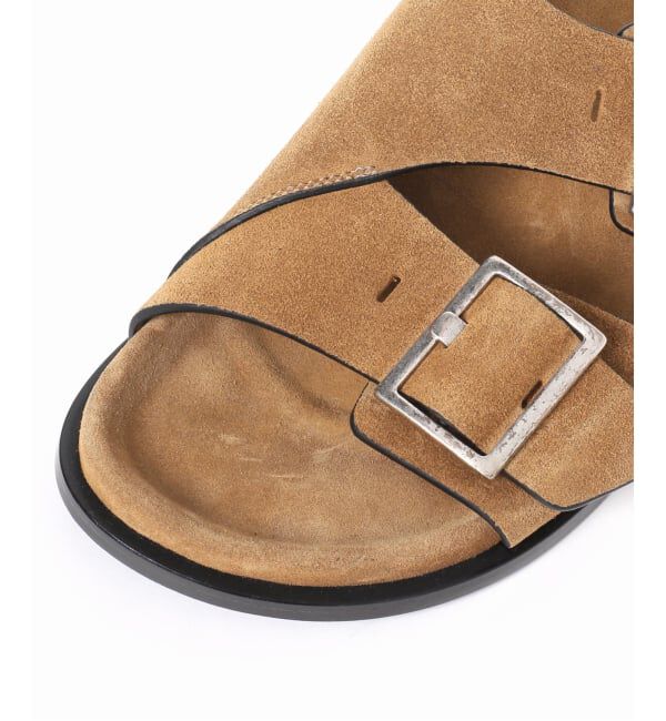 journal standard L'essage「【ALOHAS/アロハス】Alba Suede Tan Leather Sandals：サンダル」|サンダル|