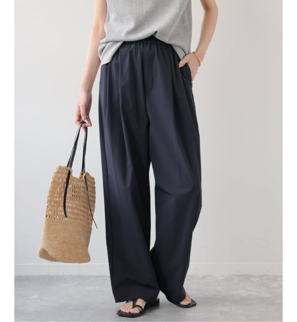 JOURNAL STANDARD relume「［UVカット］撥水タックイージーパンツ」|その他|ネイビー