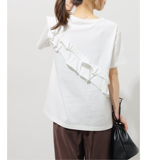 JOURNAL STANDARD relume「《WEB限定追加2》アシンメトリーフリルTEE」|Tシャツ・カットソー|