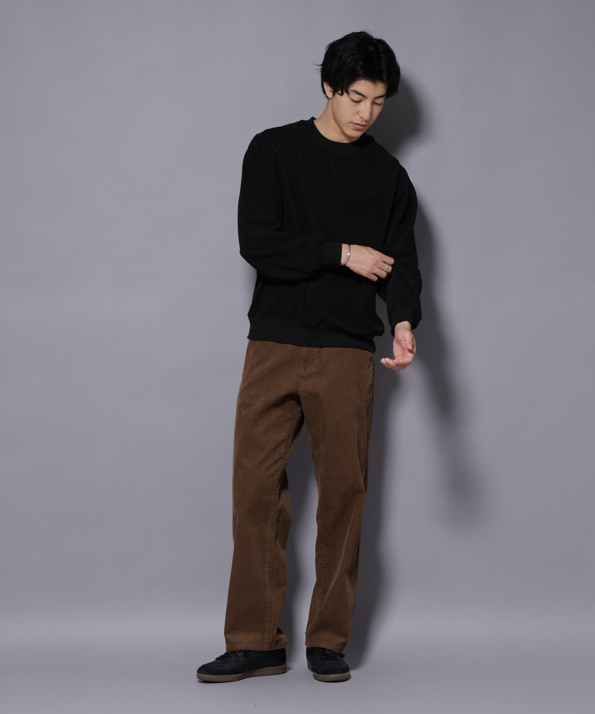 NANO universe「NORMANBROS別注 ワッフルフリース 長袖」|Tシャツ・カットソー|