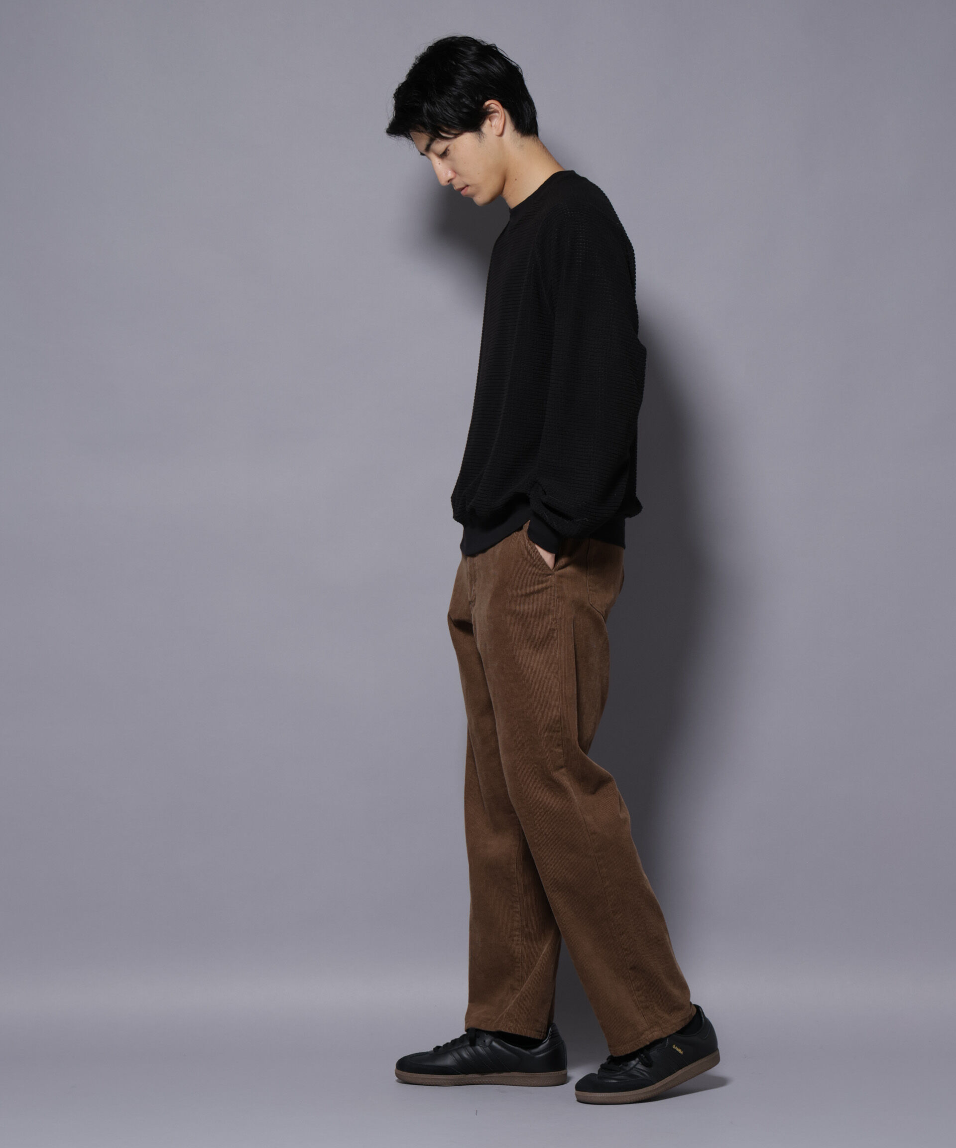 NANO universe「NORMANBROS別注 ワッフルフリース 長袖」|Tシャツ・カットソー|