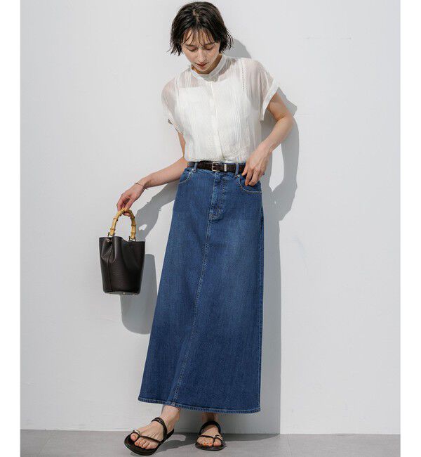 23区「【WEB&一部店舗限定】レースピンタック フレンチスリーブ ブラウス」|シャツ・ブラウス|
