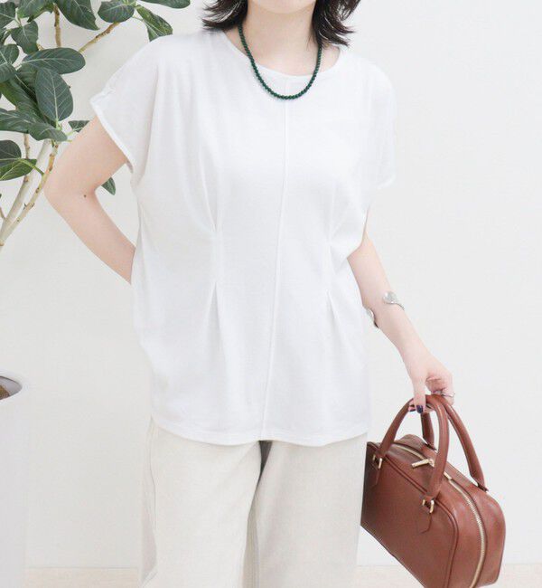 fredy emue「ウエストタックフレンチカットソーブラウス」|Tシャツ・カットソー|
