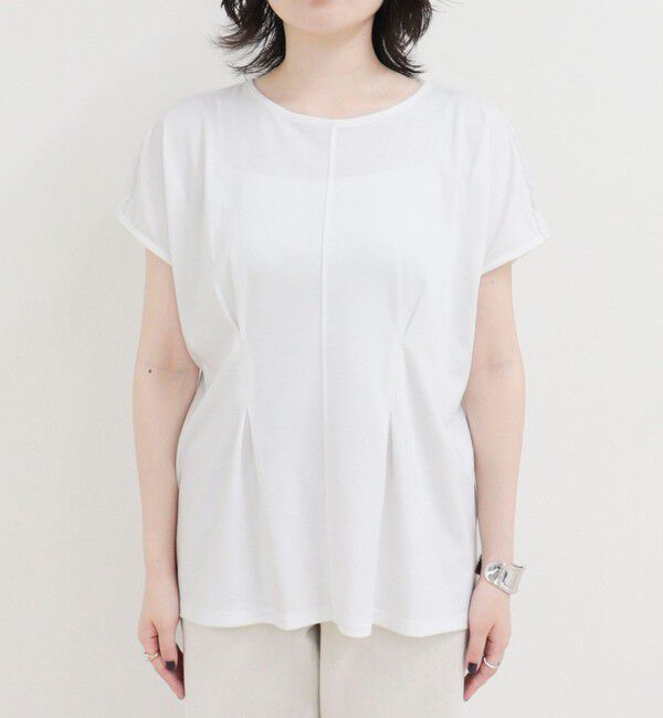fredy emue「ウエストタックフレンチカットソーブラウス」|Tシャツ・カットソー|