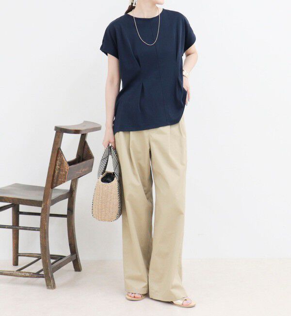 fredy emue「ウエストタックフレンチカットソーブラウス」|Tシャツ・カットソー|