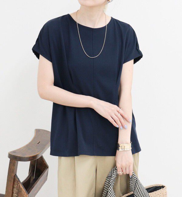 fredy emue「ウエストタックフレンチカットソーブラウス」|Tシャツ・カットソー|