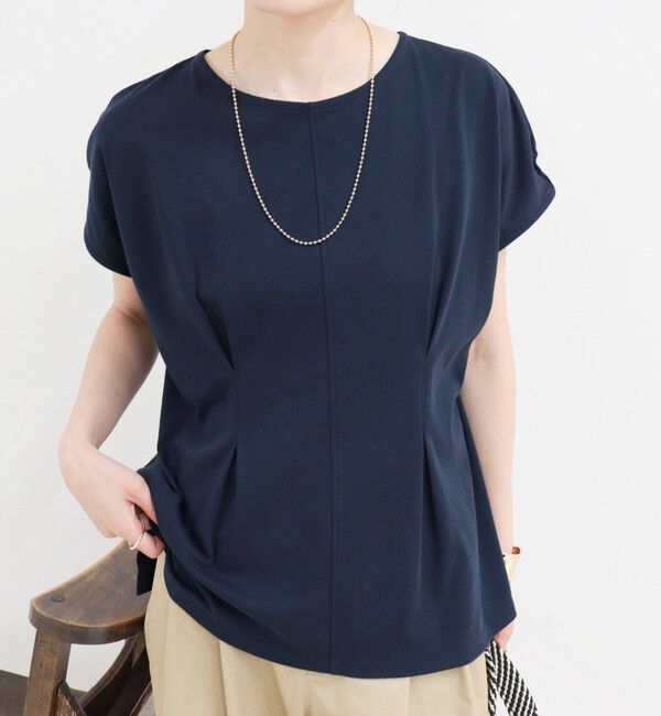 fredy emue「ウエストタックフレンチカットソーブラウス」|Tシャツ・カットソー|