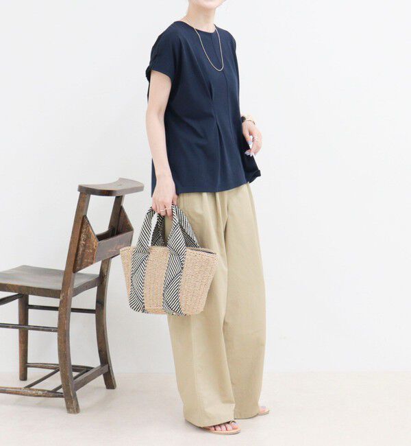 fredy emue「ウエストタックフレンチカットソーブラウス」|Tシャツ・カットソー|