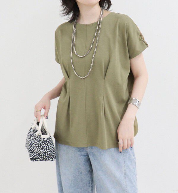 fredy emue「ウエストタックフレンチカットソーブラウス」|Tシャツ・カットソー|