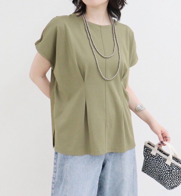 fredy emue「ウエストタックフレンチカットソーブラウス」|Tシャツ・カットソー|