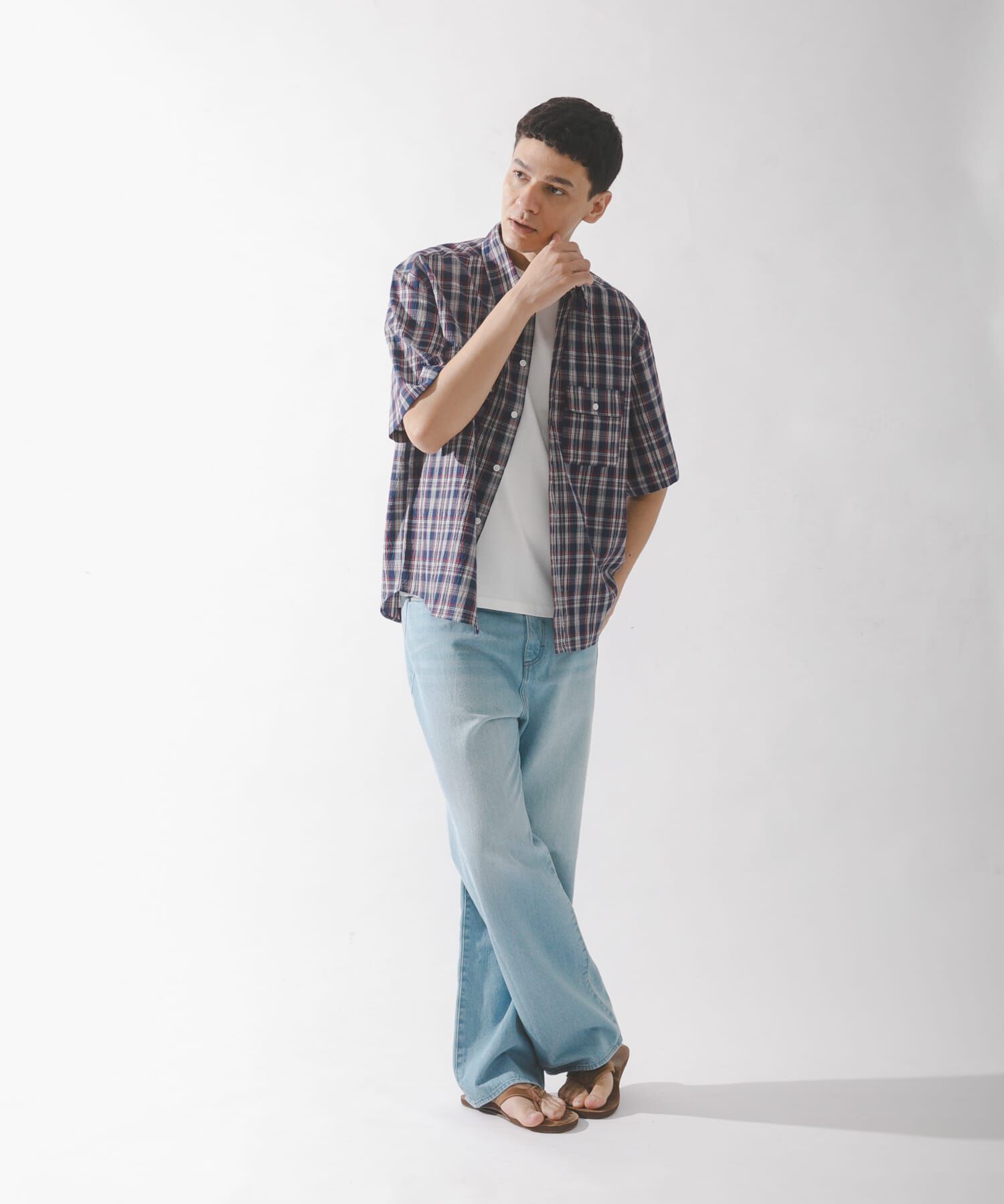 Sonny Label 「ワッシャーチェックショートスリーブシャツ」|シャツ・ブラウス|