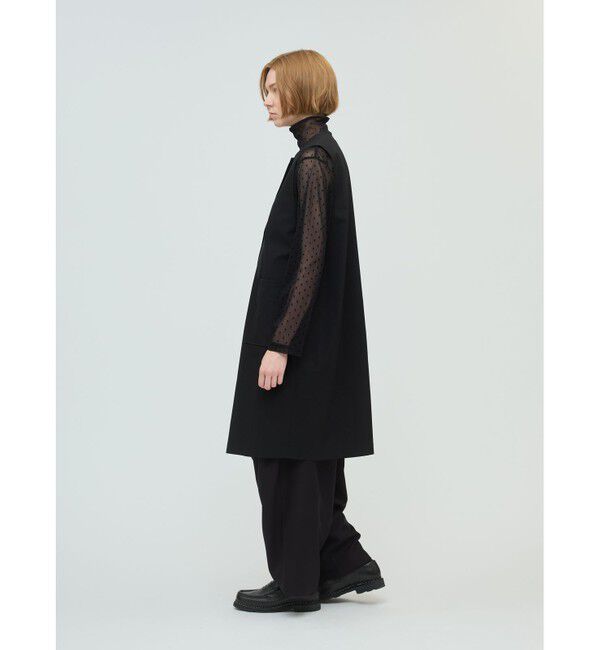 mizuiro ind「mizuiro ind メッシュドットハイネックプルオーバー」|Tシャツ・カットソー|