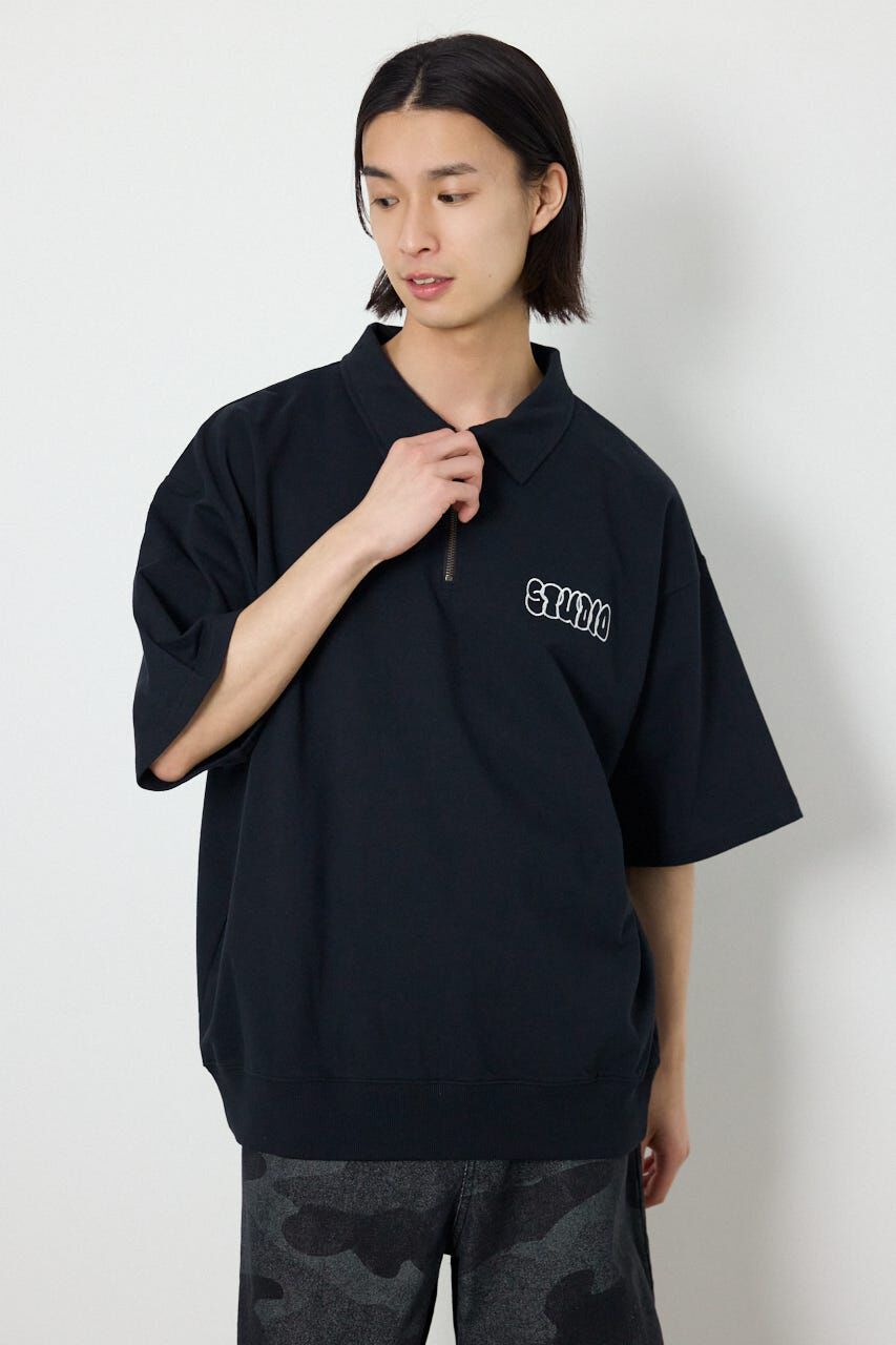 RODEO CROWNS「ライトスウェットZIPポロシャツ」|Tシャツ・カットソー|