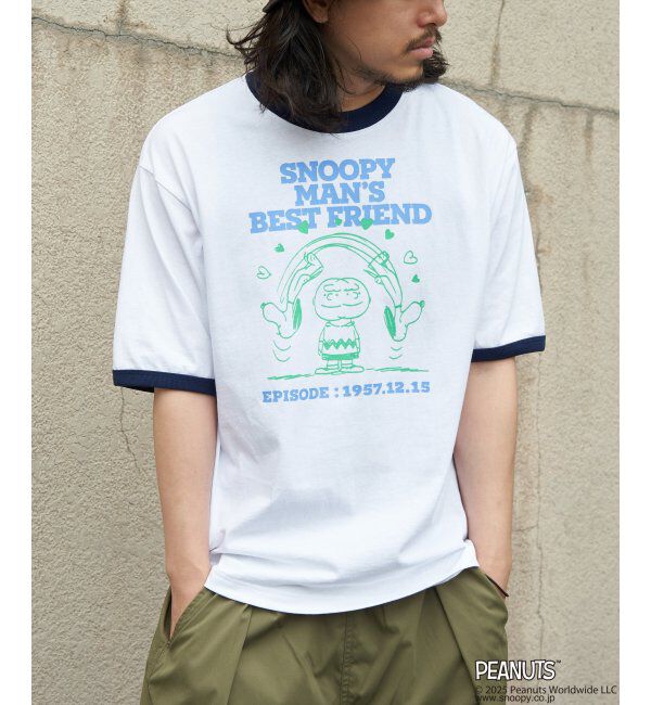 VENCE share style「PEANUTS ピーナッツ SNOOPY スヌーピー TP ベストフレンドリンガーT」|Tシャツ・カットソー|