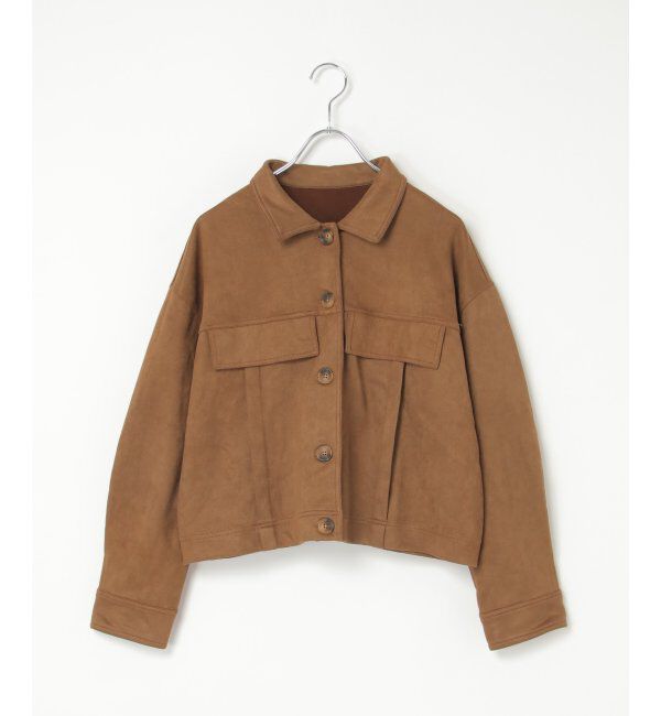 VENCE share style「カットスェードオーバーシャツ」|シャツ・ブラウス|