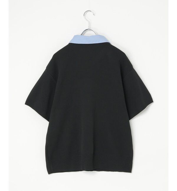 VENCE share style「シャツ襟 半袖ポロニット」|シャツ・ブラウス|