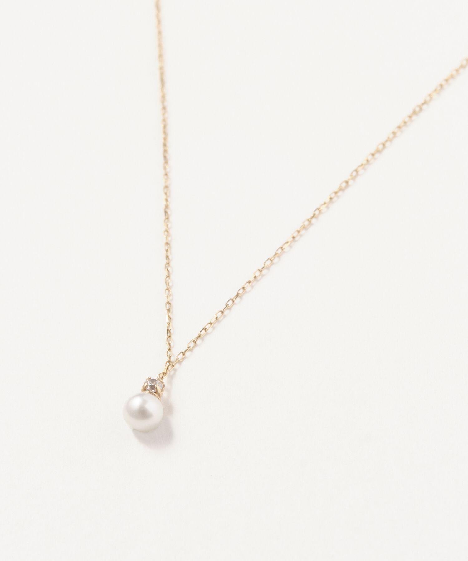 Phoebe「【K10】ジュエルラックネックレス　パール/BOX付き/全長:40cm」|ネックレス|