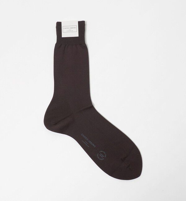 UNITED ARROWS「ソリッド ソックス」|ソックス|DK.BROWN