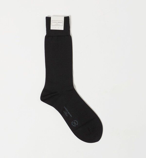 UNITED ARROWS「ソリッド ソックス」|ソックス|BLACK