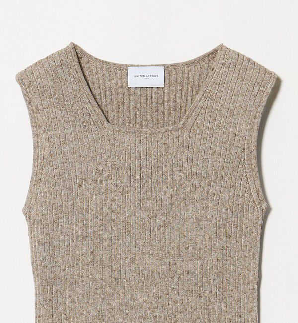UNITED ARROWS「ノースリーブ カラー ニット ‐ウォッシャブル‐」|ニット・セーター|