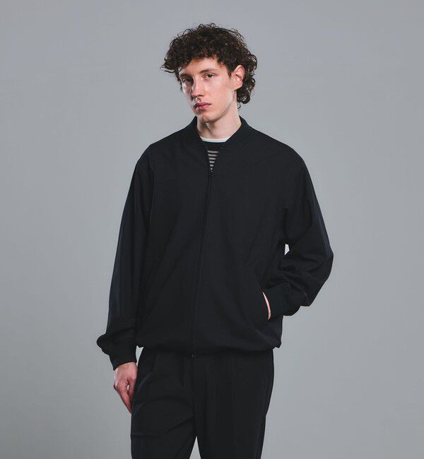 UNITED ARROWS green label relaxing「FREELITCH リブ ブルゾン -2WAYストレッチ・吸水速乾-」|ブルゾン・スタジャン|