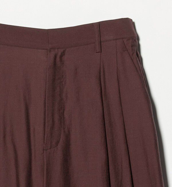 BEAUTY&YOUTH UNITED ARROWS「セルロースナイロン ツイル タック ワイドパンツ ウォッシャブル」|その他|