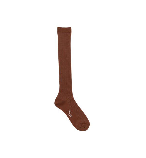 Ray BEAMS 「シアーリブ ハイソックス（0688CL）」|ソックス|BROWN