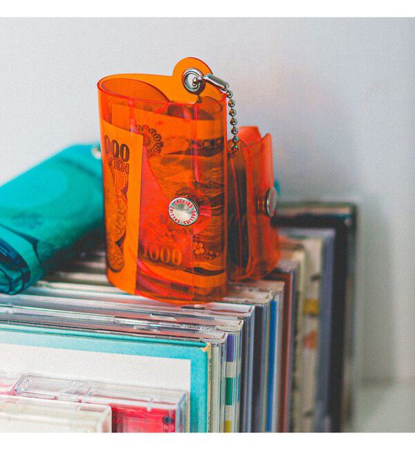 bPr BEAMS「SALLIES / Pocket Pal ミニマル ウォレット」|財布|ORANGE