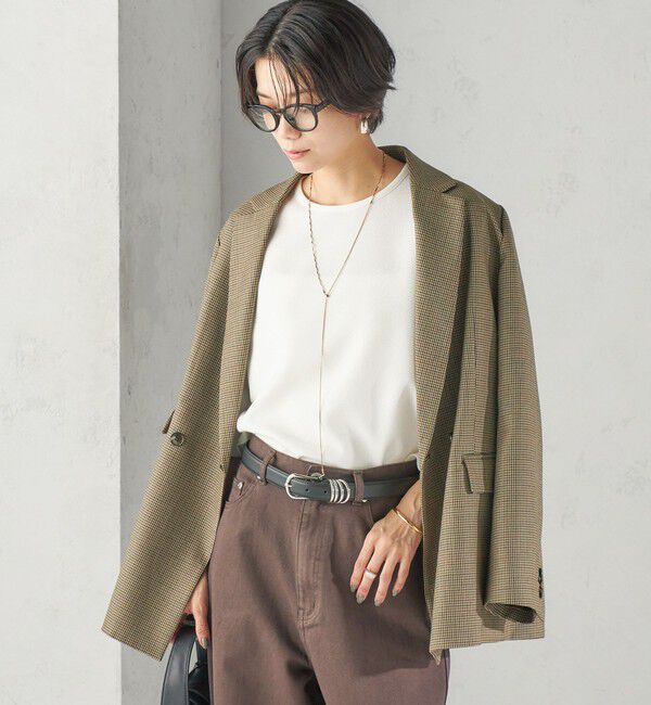 SHIPS for women「《予約》〈洗濯機可能〉アムンゼンダブル クロス プルオーバー」|Tシャツ・カットソー|