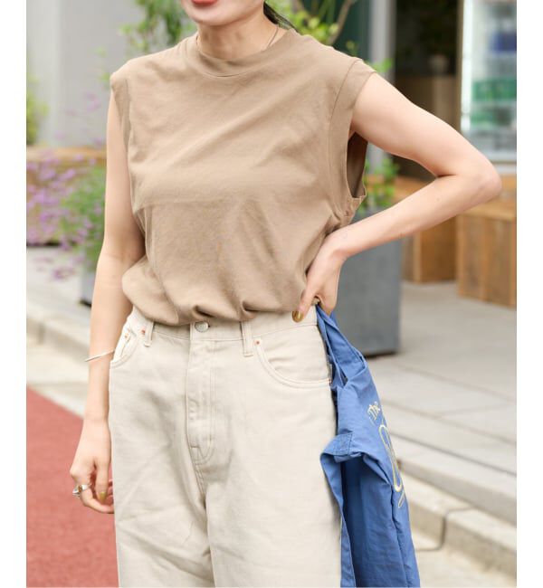 OUTDOOR PRODUCTS Usual Things「新色 ハイツイストコットンノースリTEE」|Tシャツ・カットソー|キャメル