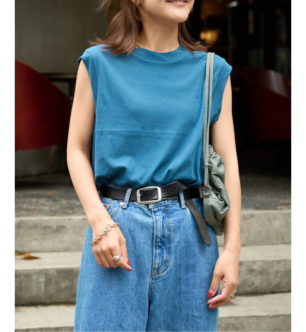 OUTDOOR PRODUCTS Usual Things「新色 ハイツイストコットンノースリTEE」|Tシャツ・カットソー|ブルー A