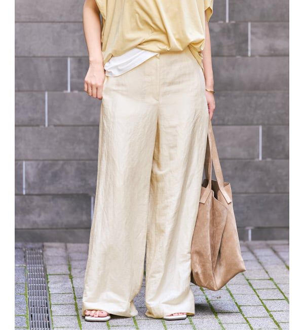 Plage「Linen Mix Wide パンツ」|その他|ナチュラル