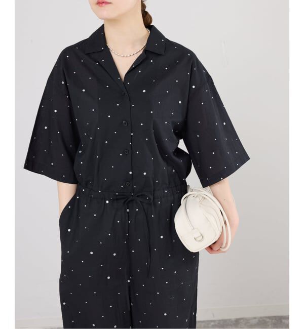 IENA「別注 COUTURE D'ADAM/クチュールドアダム Tiered Jamp suit 26SS-278」|オールインワン|