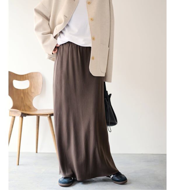 FRAMeWORK「≪予約≫リヨセルバイアススカート」|スカート|