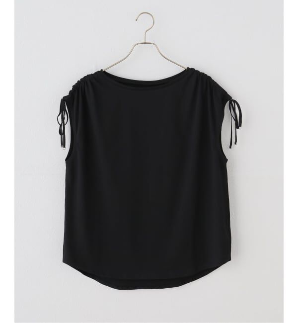Spick and Span「≪UVカット / 接触冷感≫ UV/Cooltouch ショルダーギャザーT」|Tシャツ・カットソー|
