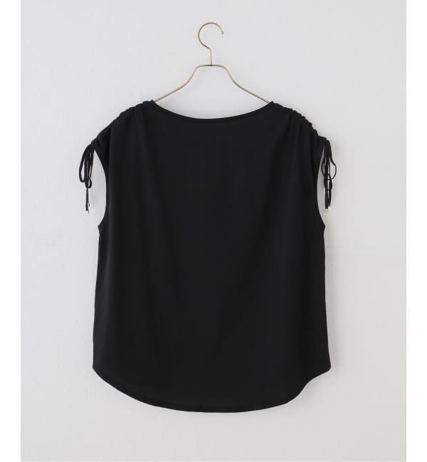Spick and Span「≪UVカット / 接触冷感≫ UV/Cooltouch ショルダーギャザーT」|Tシャツ・カットソー|