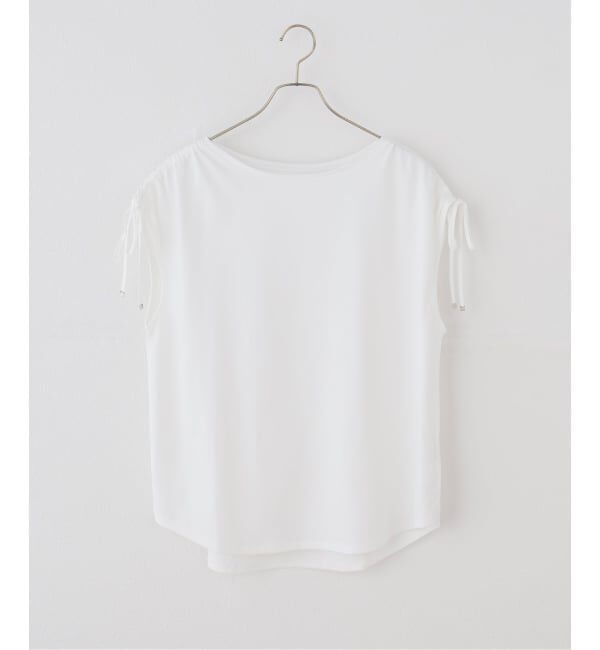 Spick and Span「≪UVカット / 接触冷感≫ UV/Cooltouch ショルダーギャザーT」|Tシャツ・カットソー|