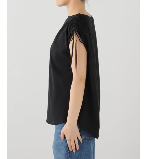 Spick and Span「≪UVカット / 接触冷感≫ UV/Cooltouch ショルダーギャザーT」|Tシャツ・カットソー|