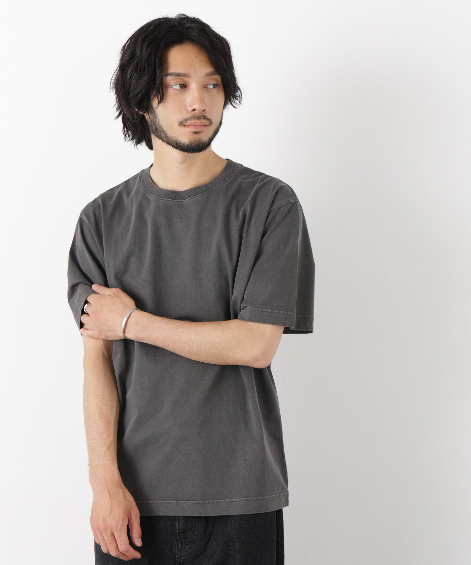 nano･universe「オーバーダイ フェードTシャツ 半袖」|Tシャツ・カットソー|