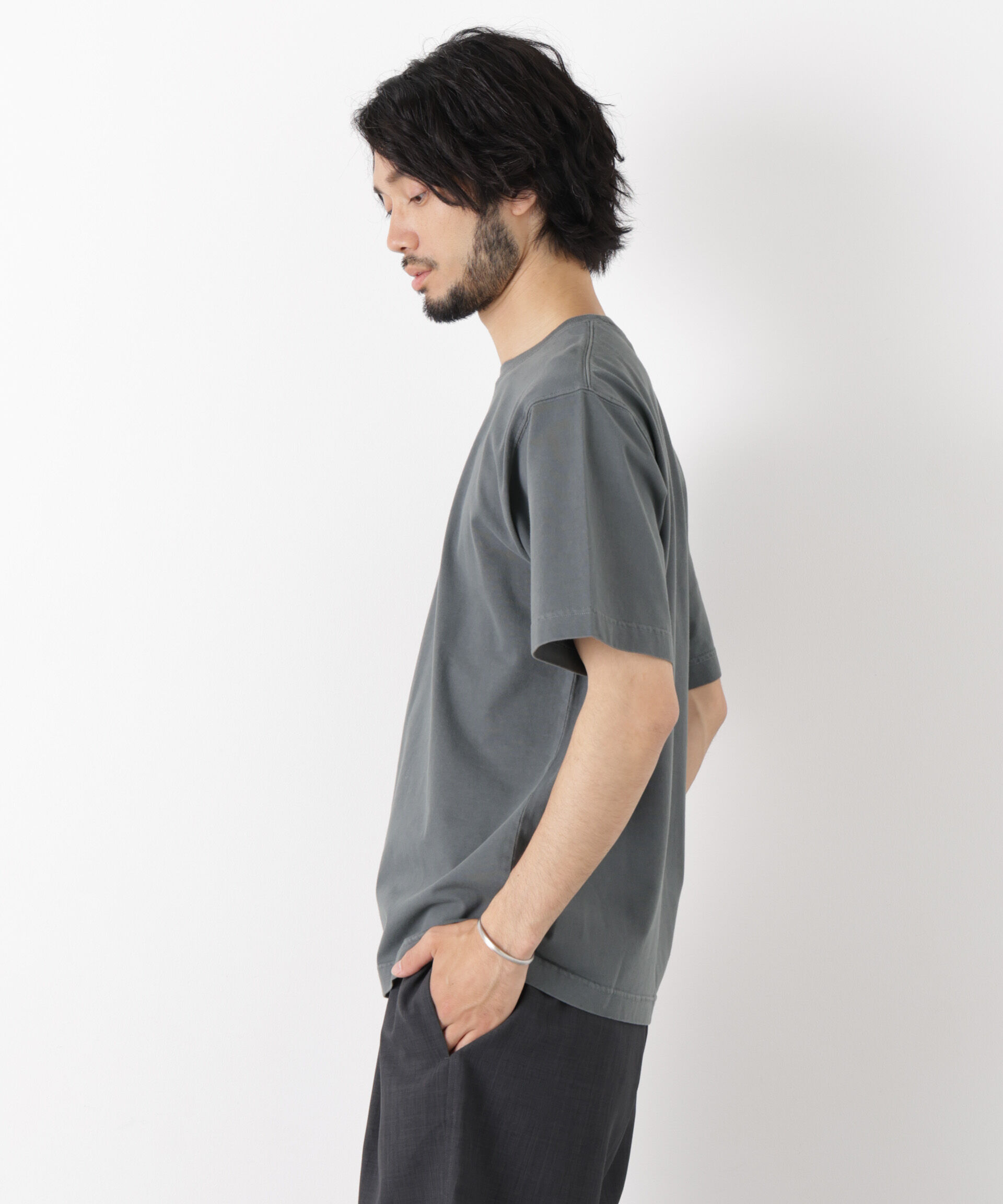 nano･universe「オーバーダイ フェードTシャツ 半袖」|Tシャツ・カットソー|