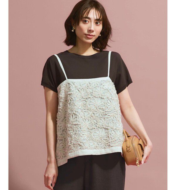 23区「【新色追加/見上愛さん着用】レーヨンポリエステルストレッチ プルオーバー ニット」|ニット・セーター|ﾀﾞｰｸﾌﾞ