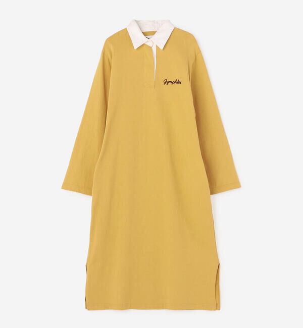  「Gymphlex | コットンジャージー ラガーシャツワンピース WOMEN」|ワンピース|