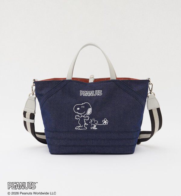  「《PEANUTS&times;russet》リバーシブルトートバッグ」|トートバッグ|インディゴブルー