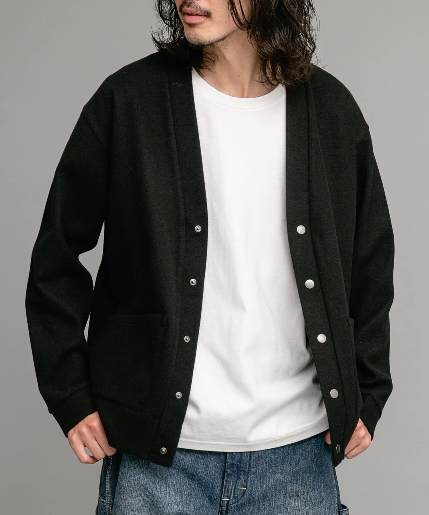 Sonny Label 「ストレッチメルトンカーディガン」|カーディガン|
