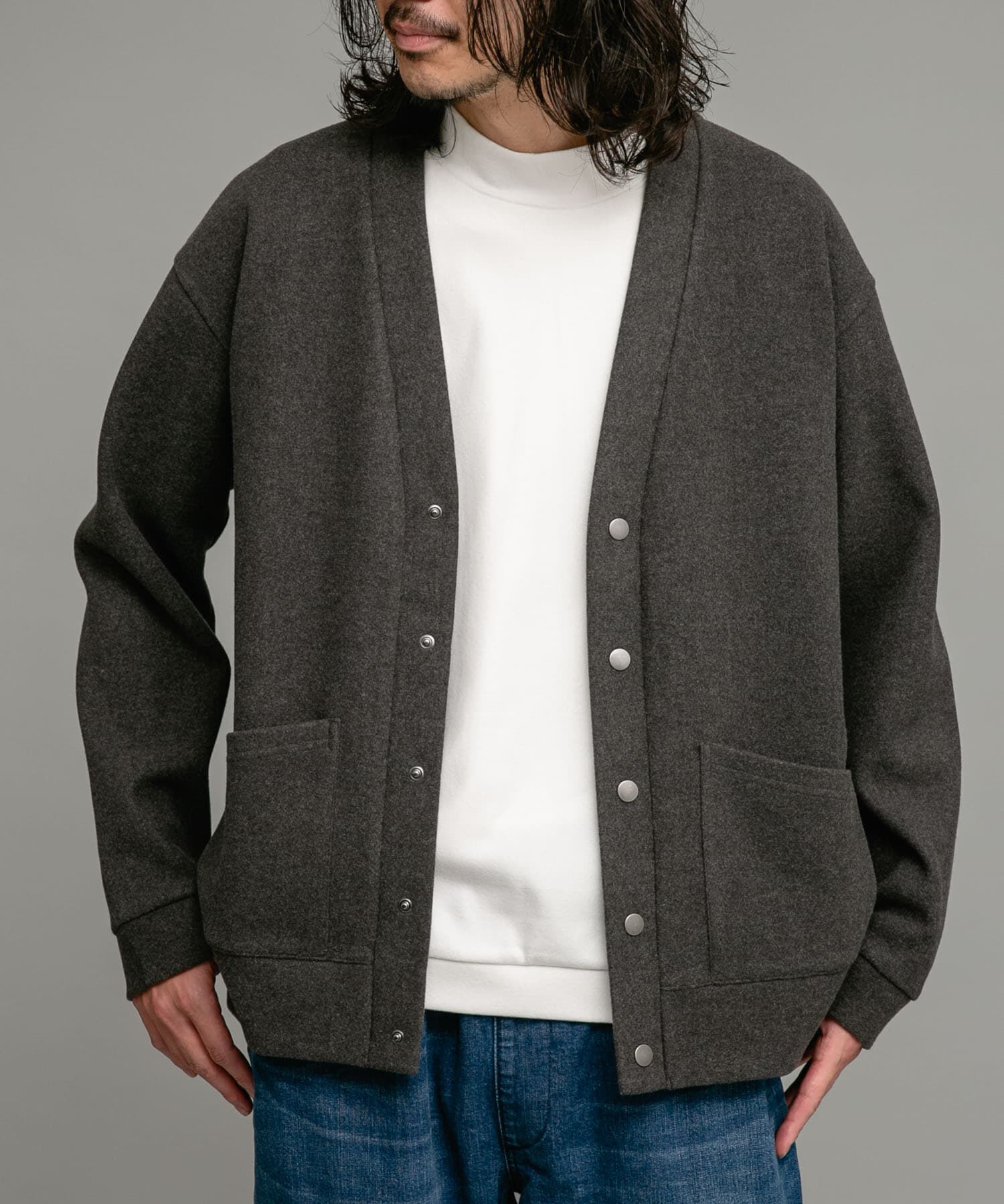 Sonny Label 「ストレッチメルトンカーディガン」|カーディガン|