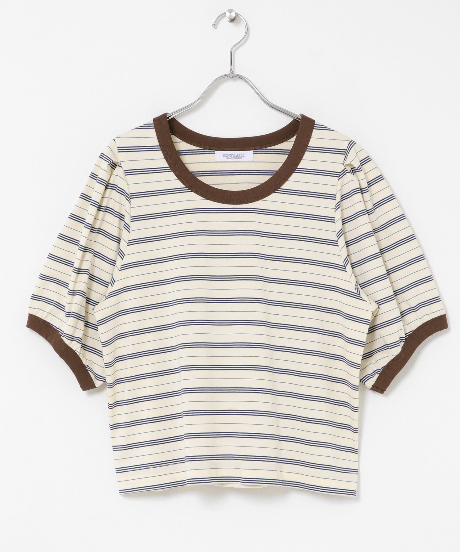 Sonny Label 「マルチボーダーパフスリプルオーバー」|Tシャツ・カットソー|