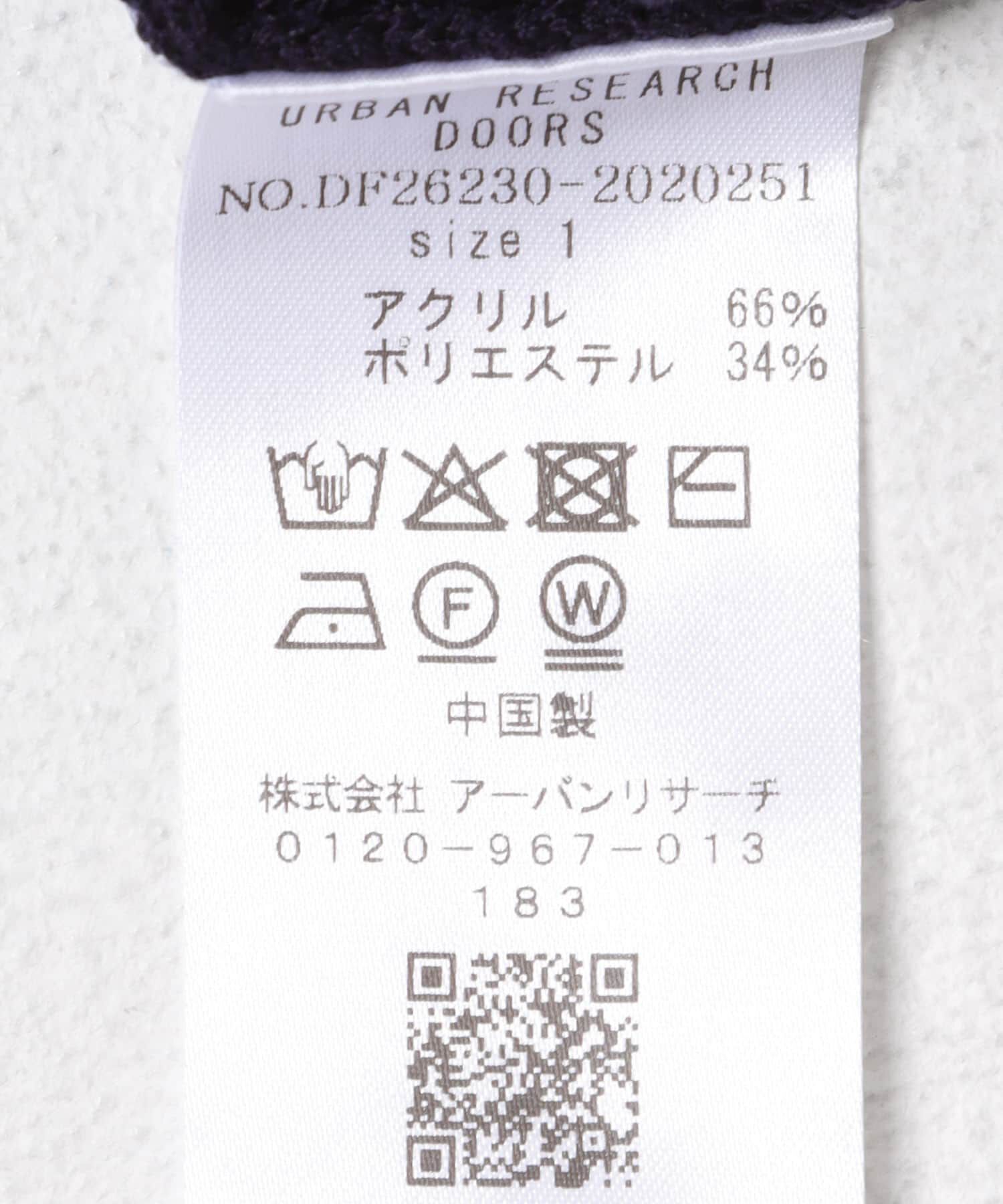 URBAN RESEARCH DOORS「FORK&SPOON　透かし編みニットポロ」|ポロシャツ|